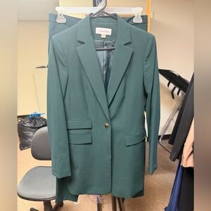 Calvin Klein women’s forest green suit